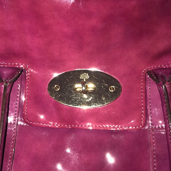 Mulberry Bayswater in Patent Purple Leather - Picture 5 of 7